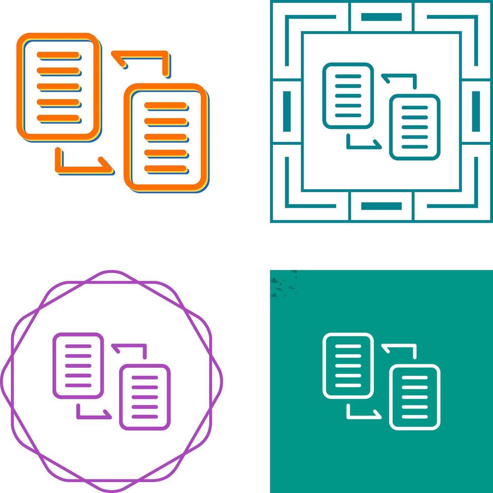 Document Distribution Vector Icon