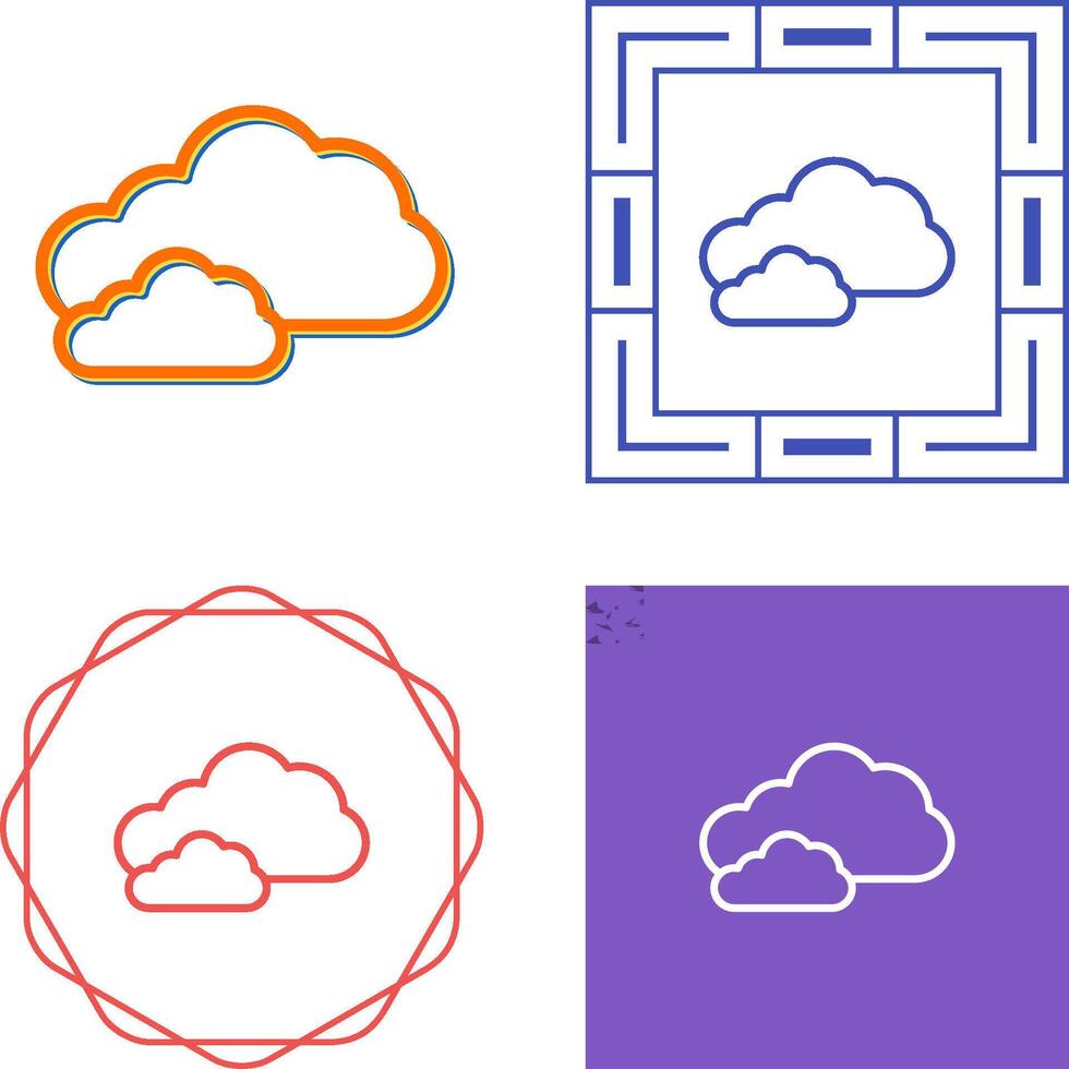 icono de vector de nube