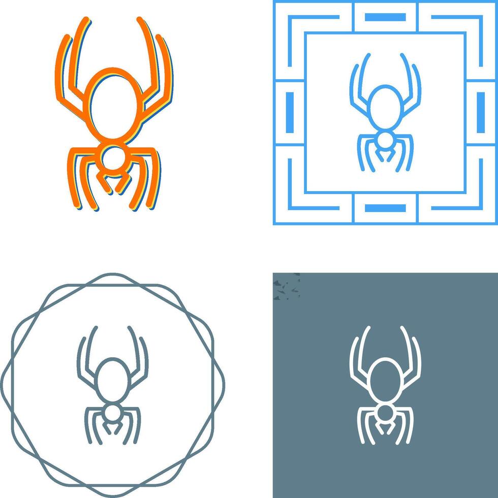 icono de vector de araña