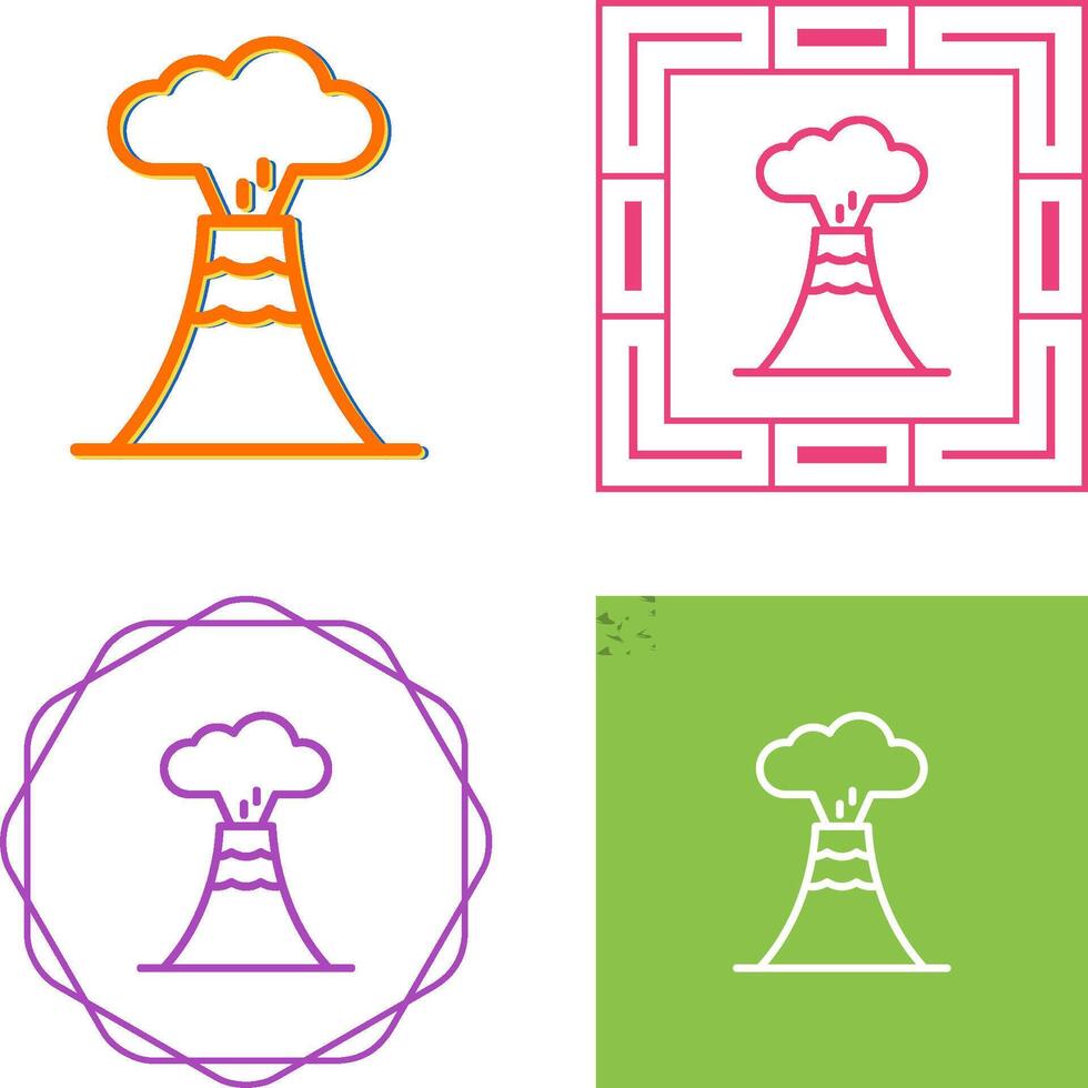 Volcano Vector Icon