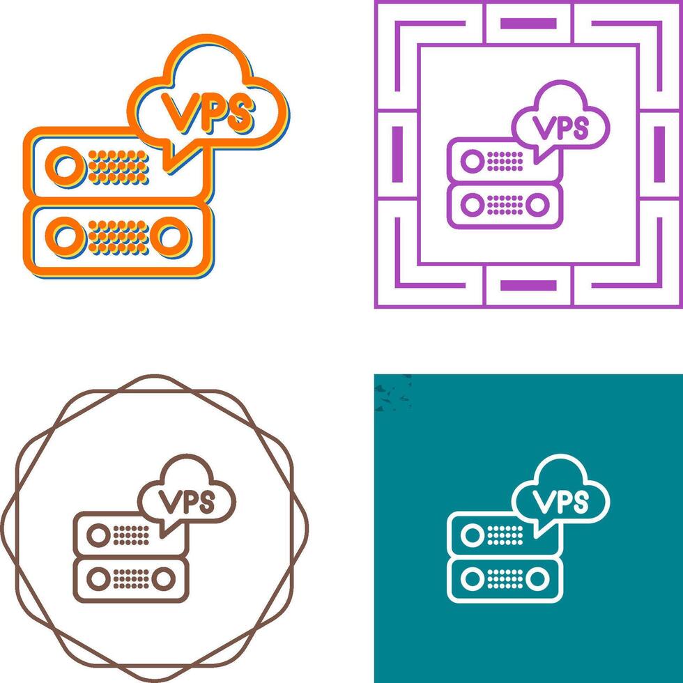 VPS Hosting Vector Icon