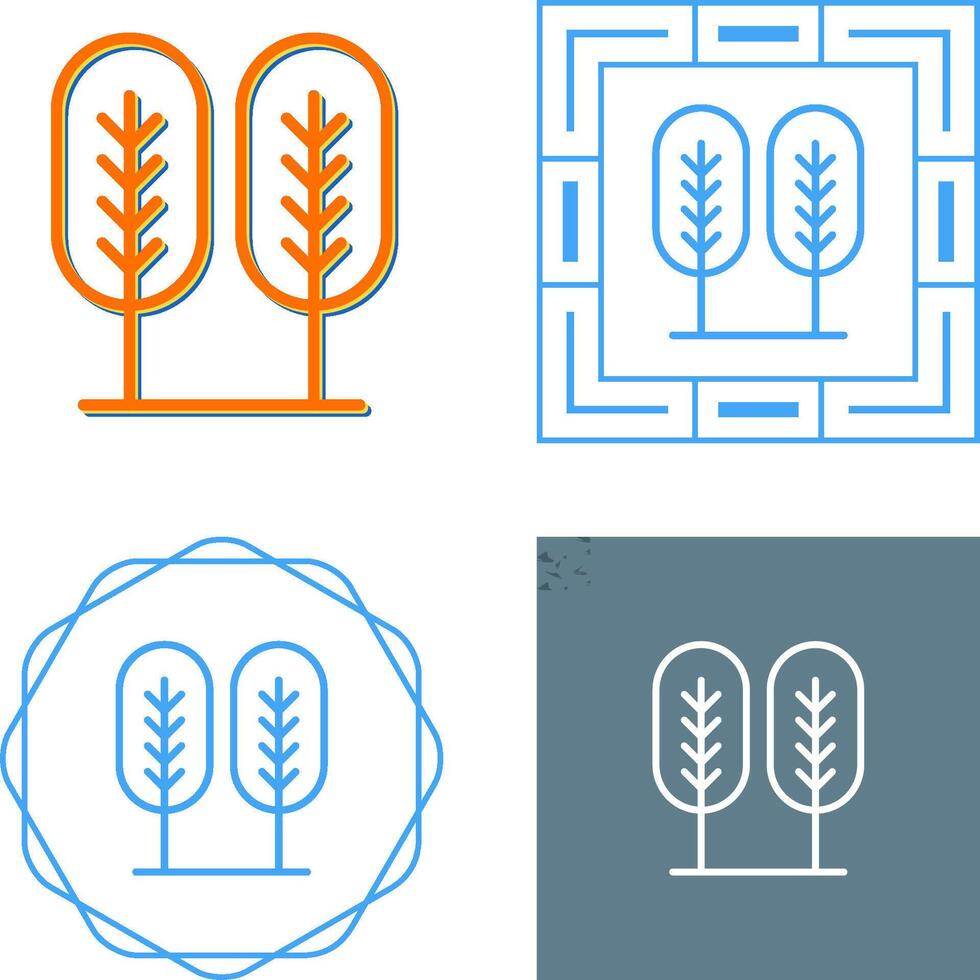 Birch tree Vector Icon