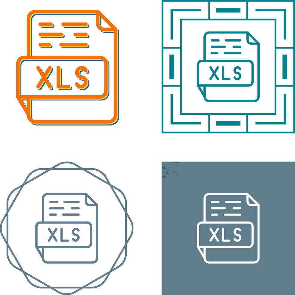 icono de vector xls