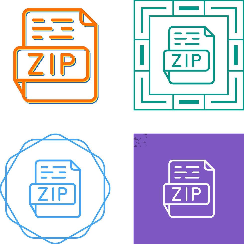 ZIP Vector Icon