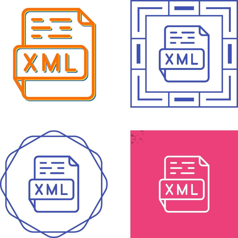 XML Vector Icon