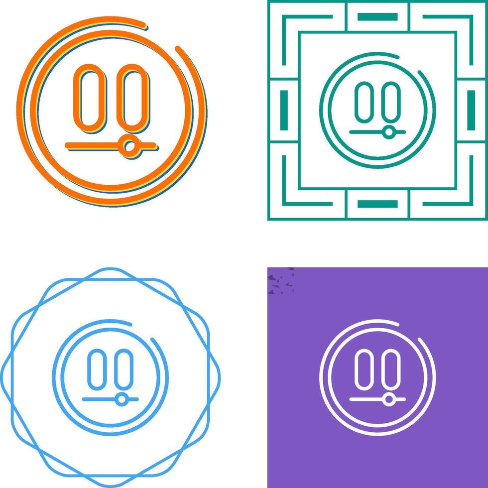 Video Pause Button Vector Icon