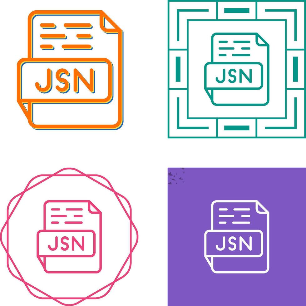 JSON Vector Icon