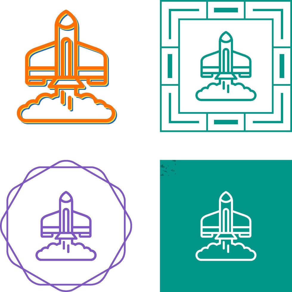 Rocket Launch Vector Icon