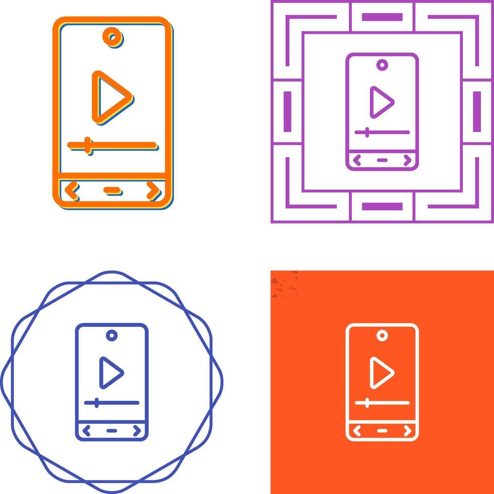 Video Player Vector Icon