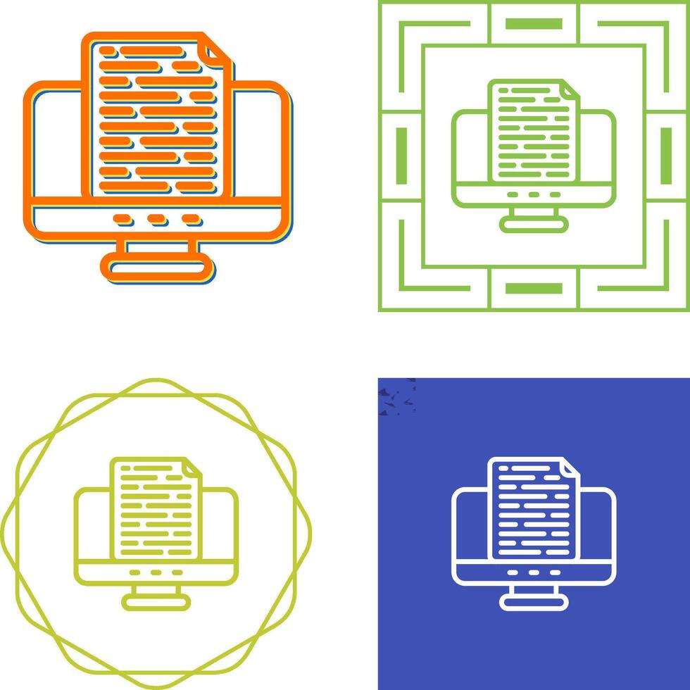 Document Vector Icon