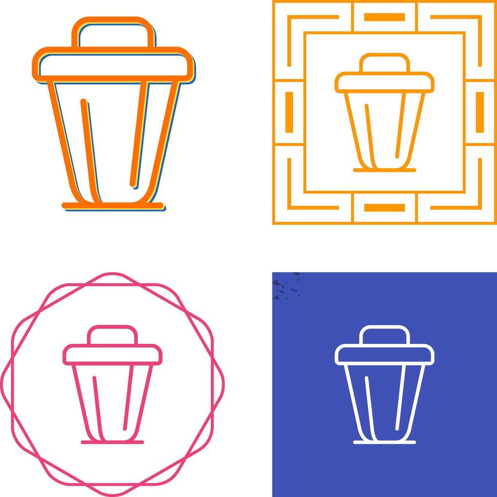 icono de vector de basura