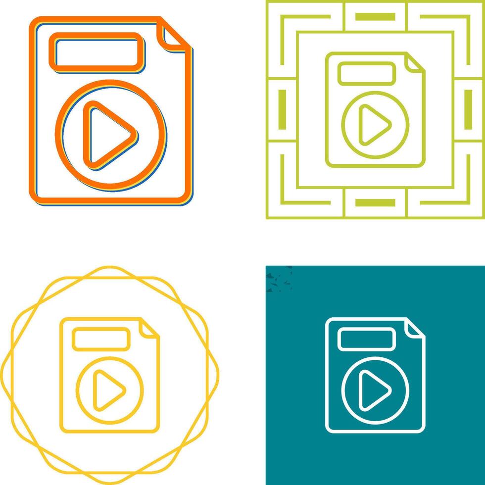 Video File Vector Icon