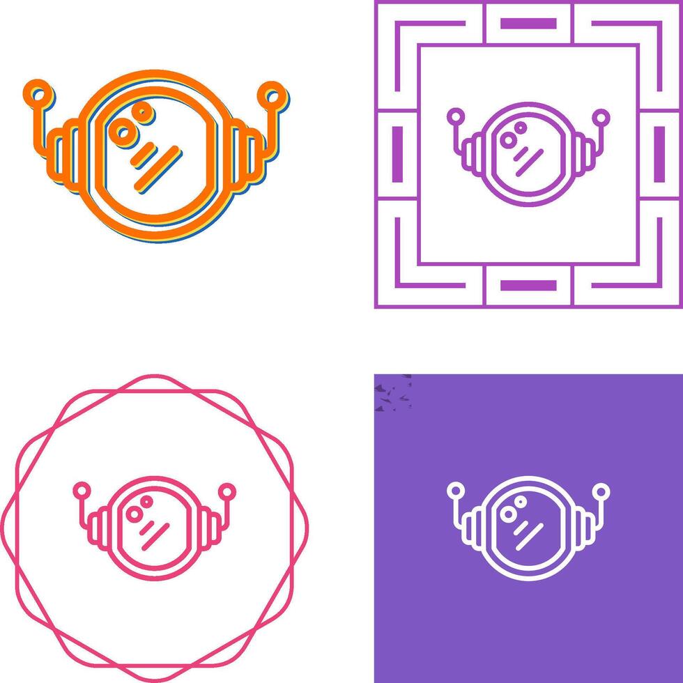 Astronaut Helmet Vector Icon