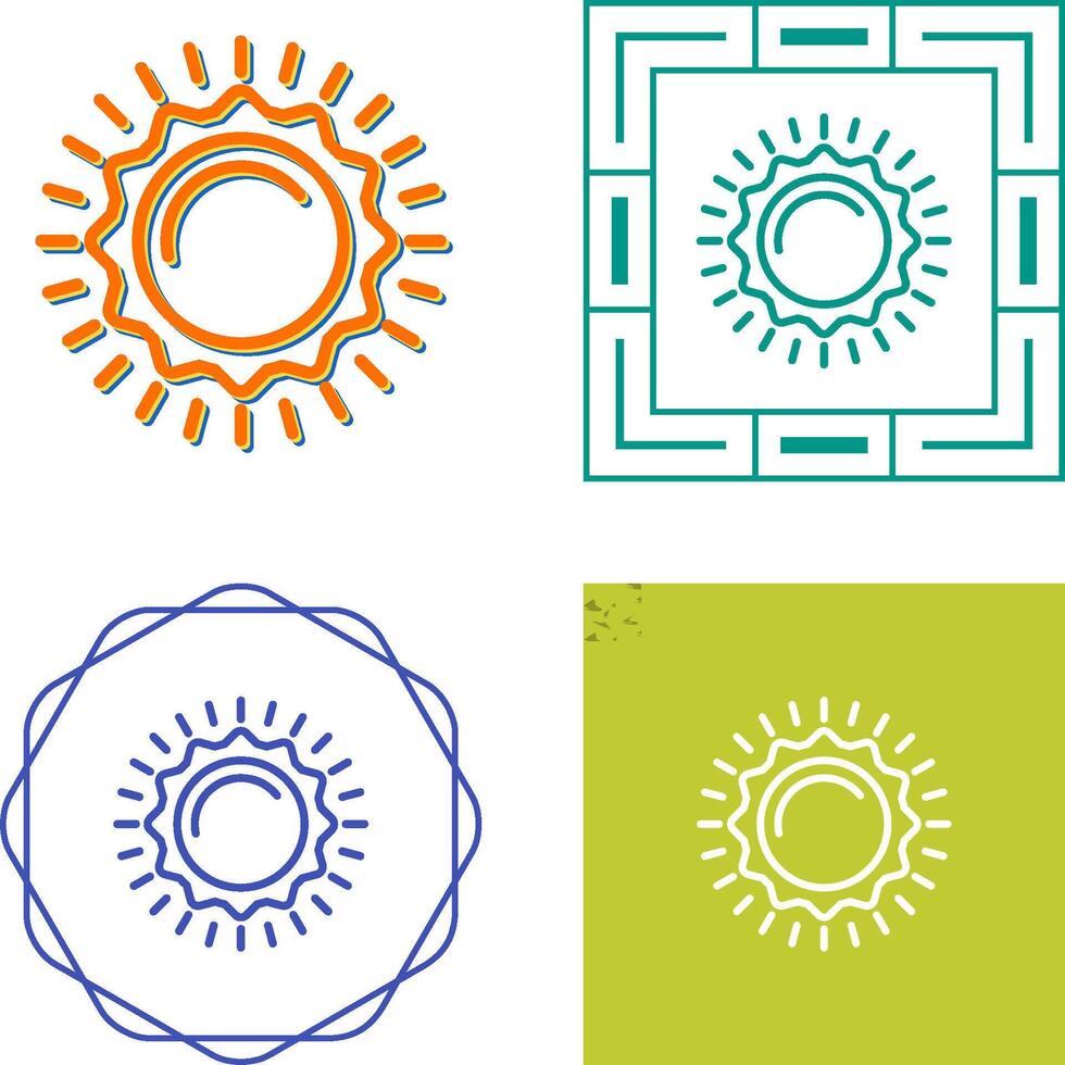 icono de vector de sol