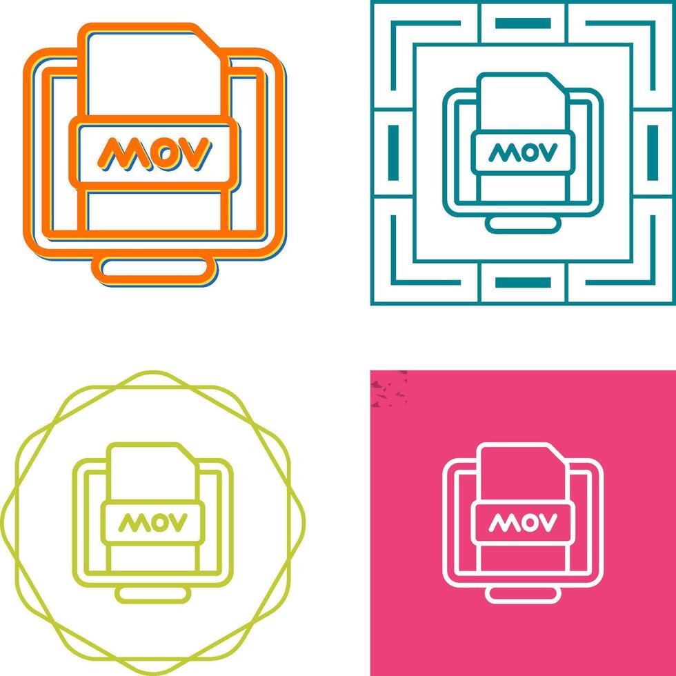 Mov File Vector Icon