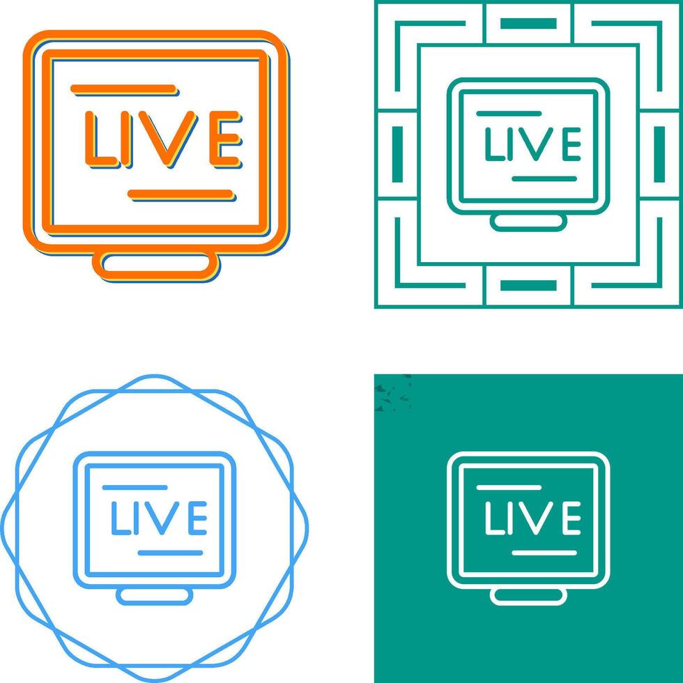 Live Stream Vector Icon