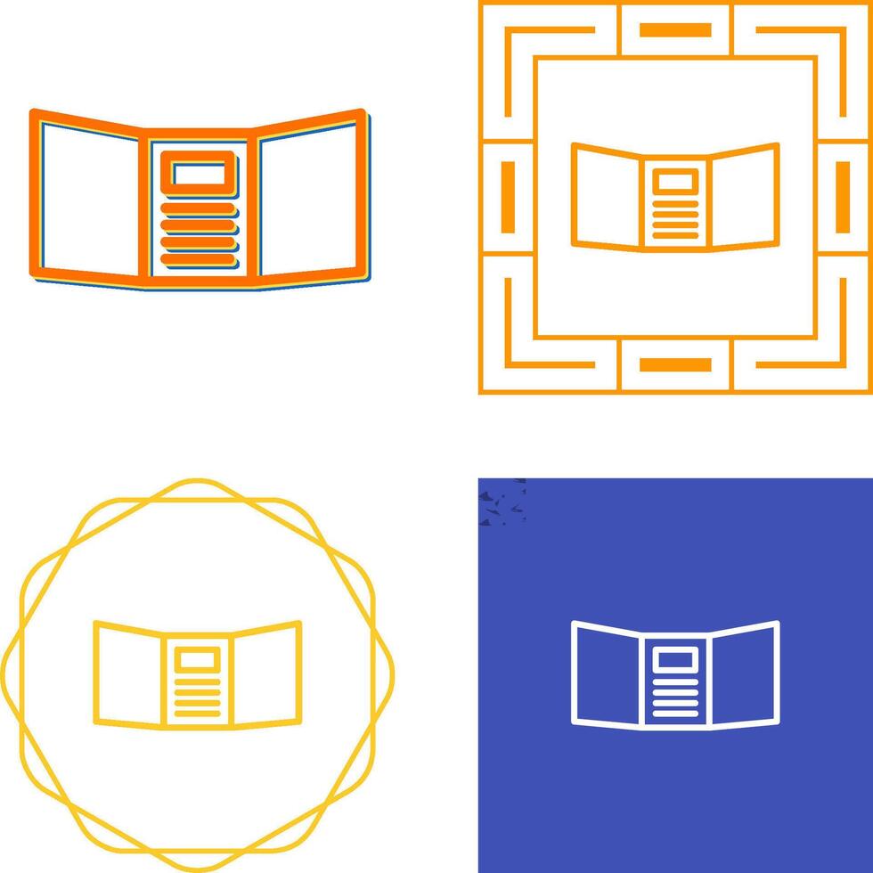 Triptych Vector Icon