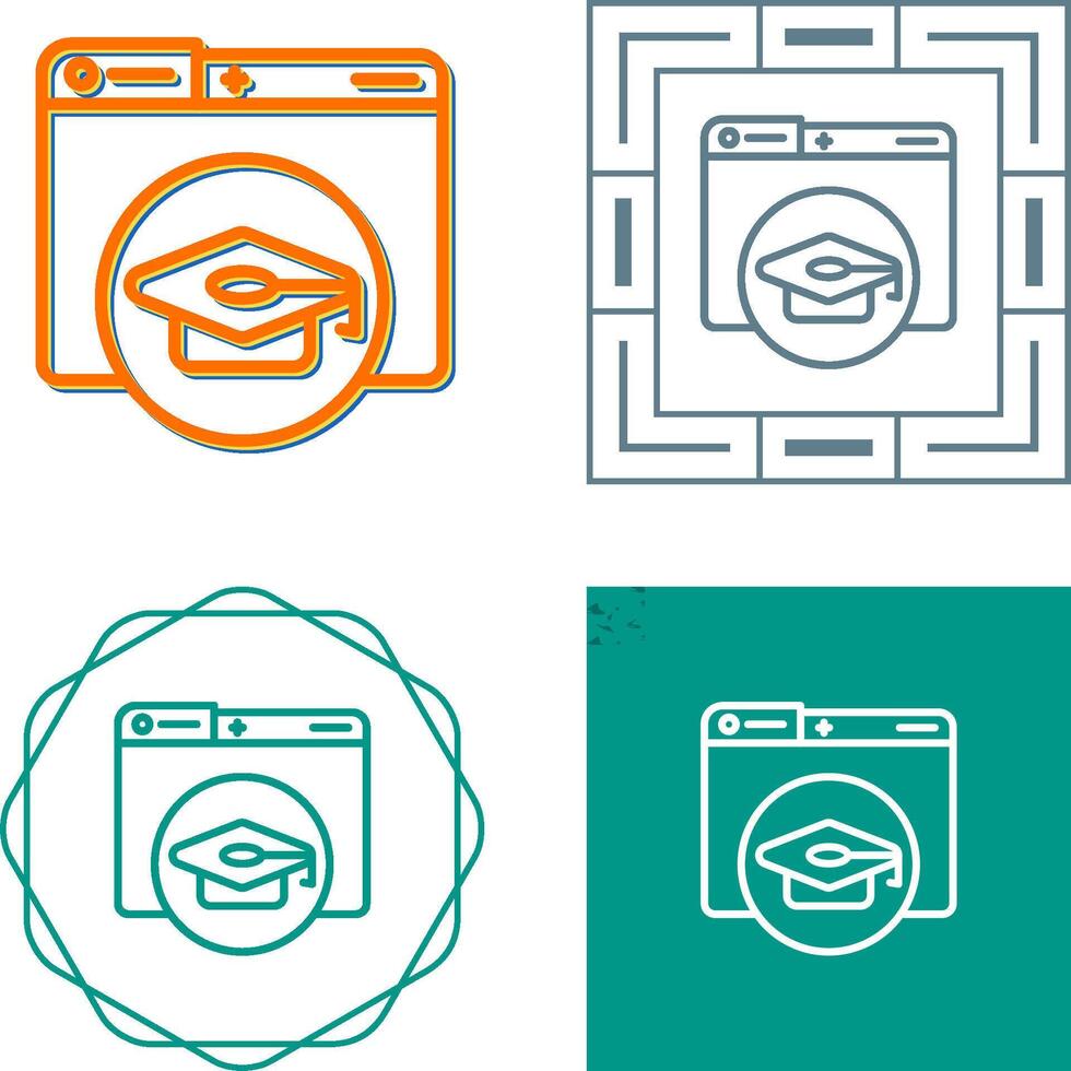 Online Education Vector Icon