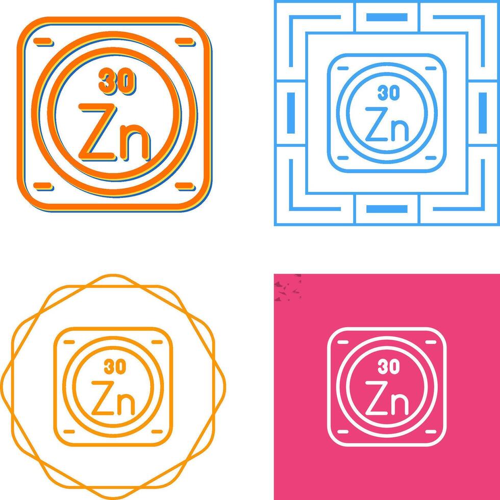 zinc vector icono