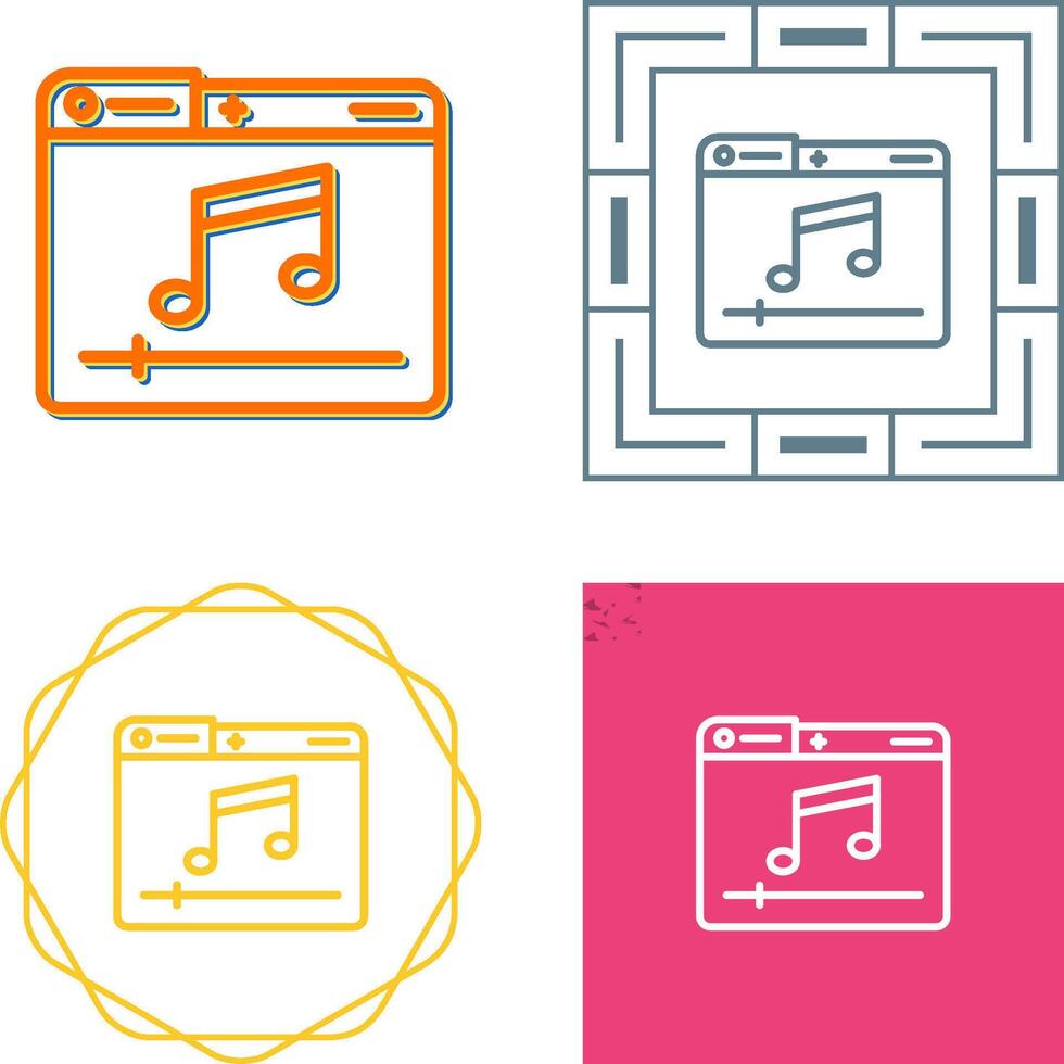 icono de vector de reproductor de música