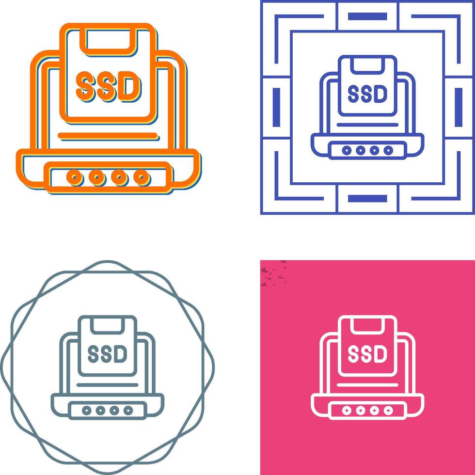 Solid State Drive Vector Icon