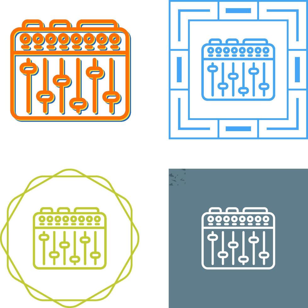 Sound Mixer Vector Icon