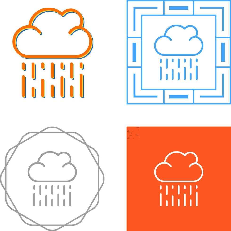 icono de vector de nube