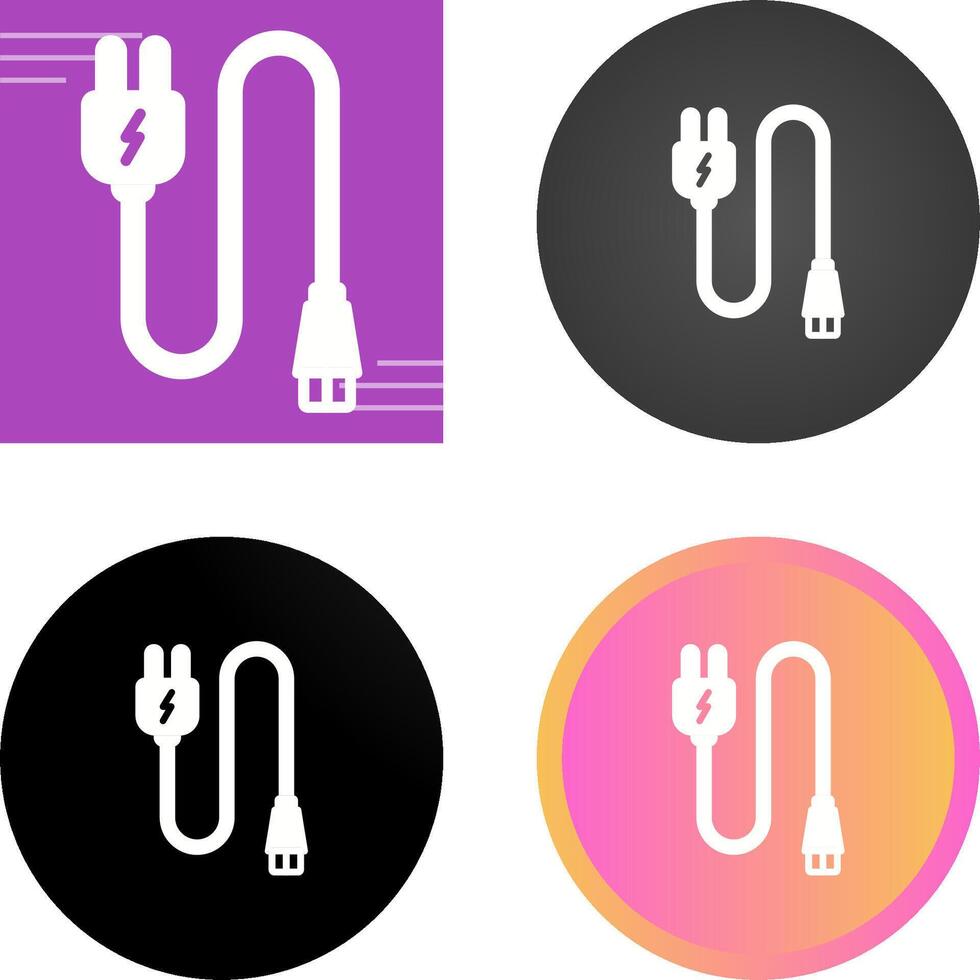 Monitor Cable Vector Icon