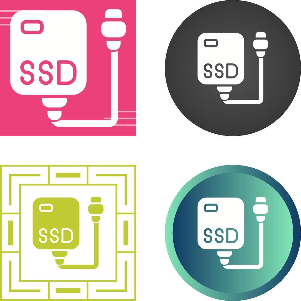 externo ssd vector icono