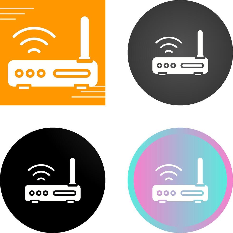 Wifi enrutador vector icono