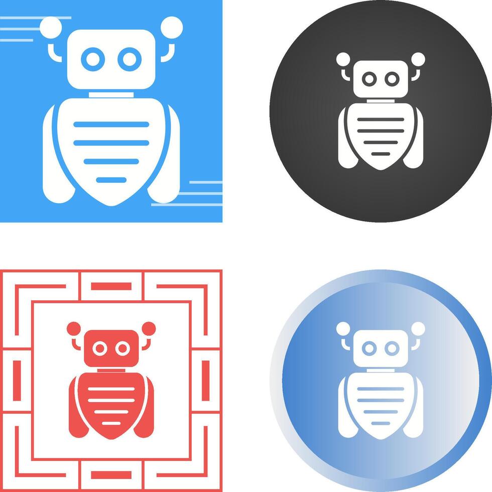 Robot Assistant Vector Icon