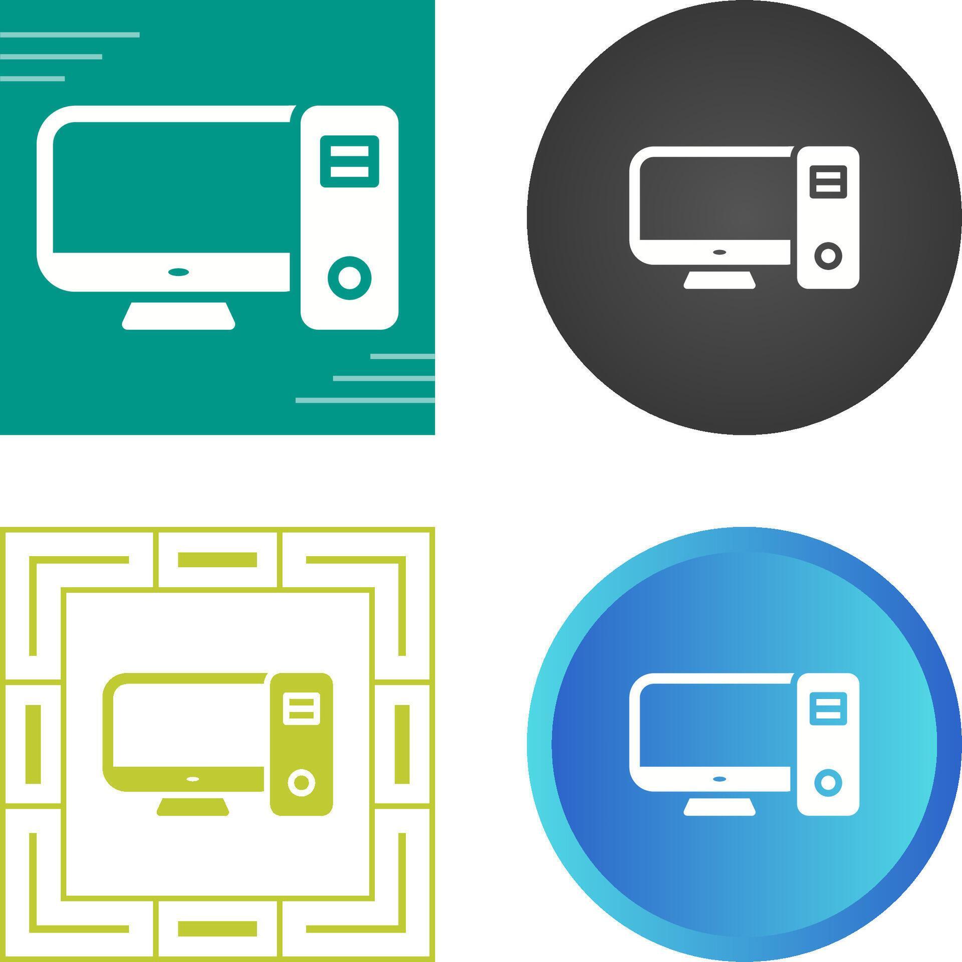 Desktop Computer Vector Icon 40797437 Vector Art at Vecteezy