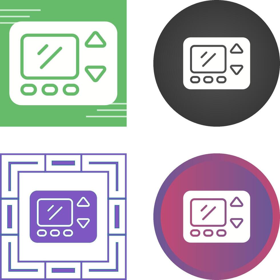 Smart Thermostat Vector Icon