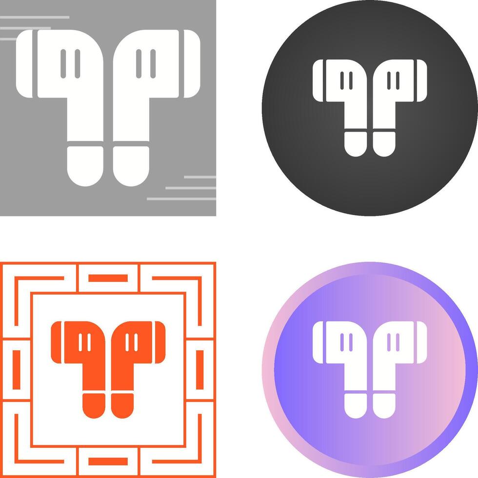 inalámbrico auriculares vector icono