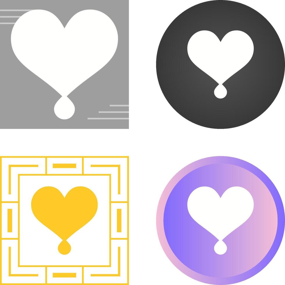 icono de vector de corazón