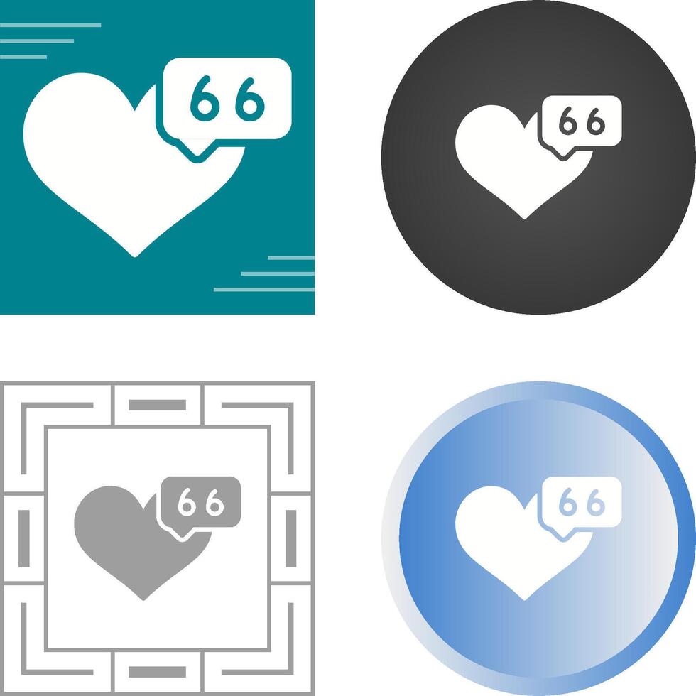 Love quote Vector Icon