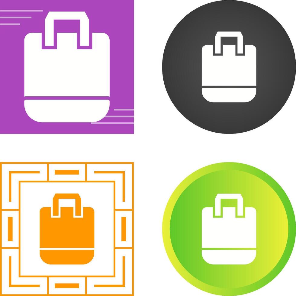 Reusable shopping bag Vector Icon