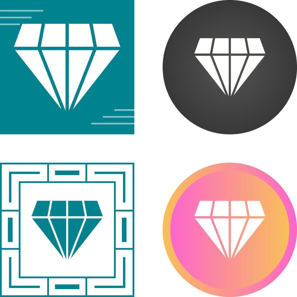 icono de vector de diamante