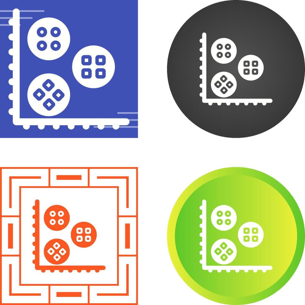Cluster Analysis Vector Icon