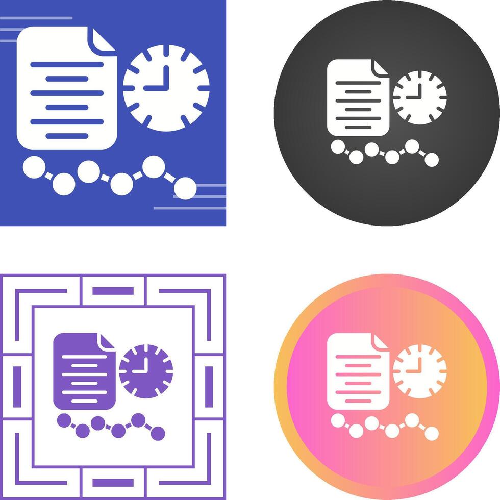 Time Series Analysis Vector Icon