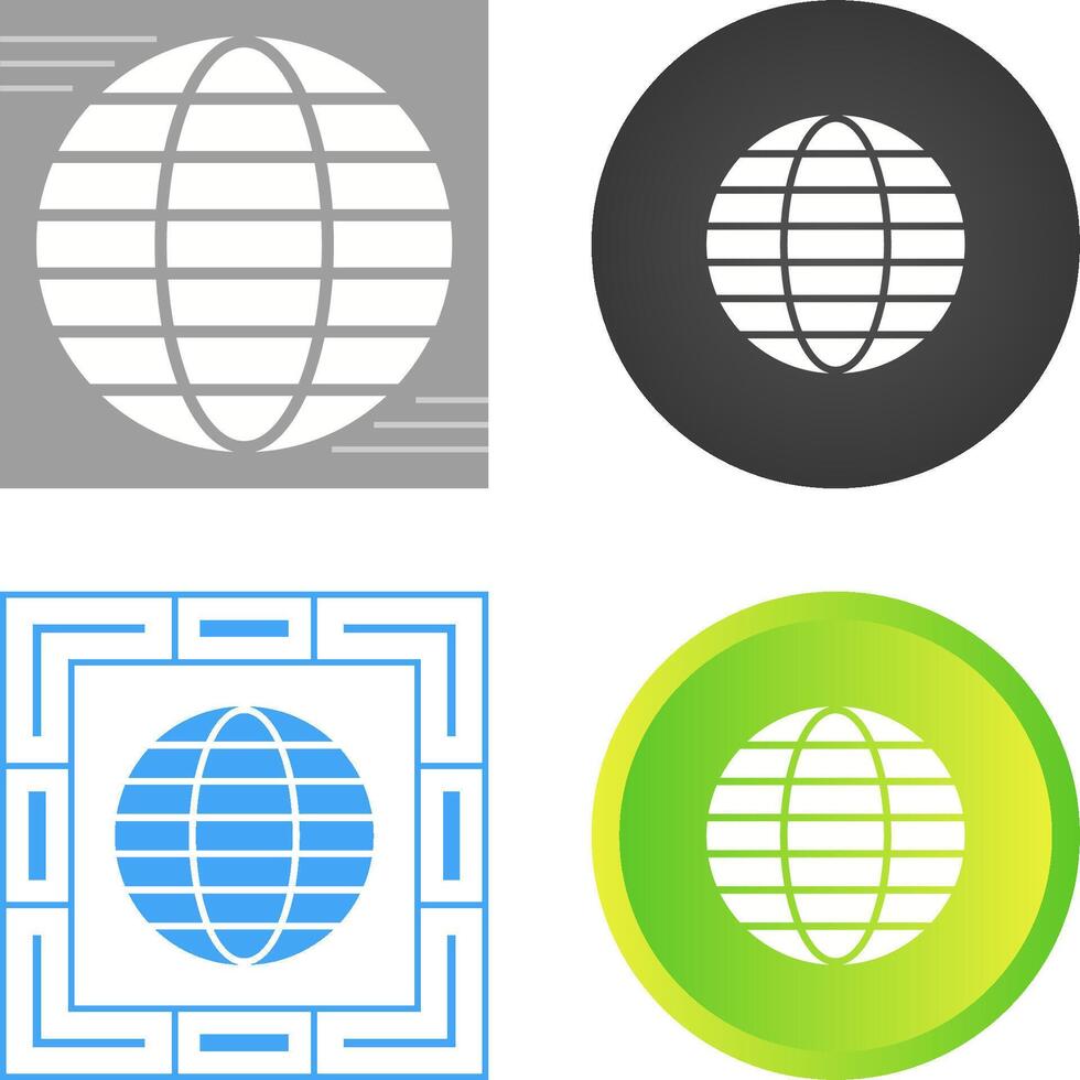 icono de vector de globo