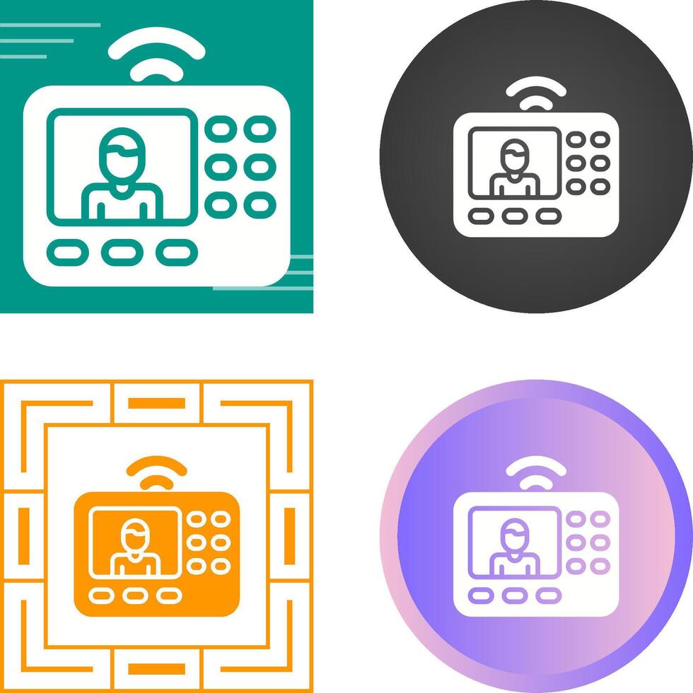 Intercom System Vector Icon