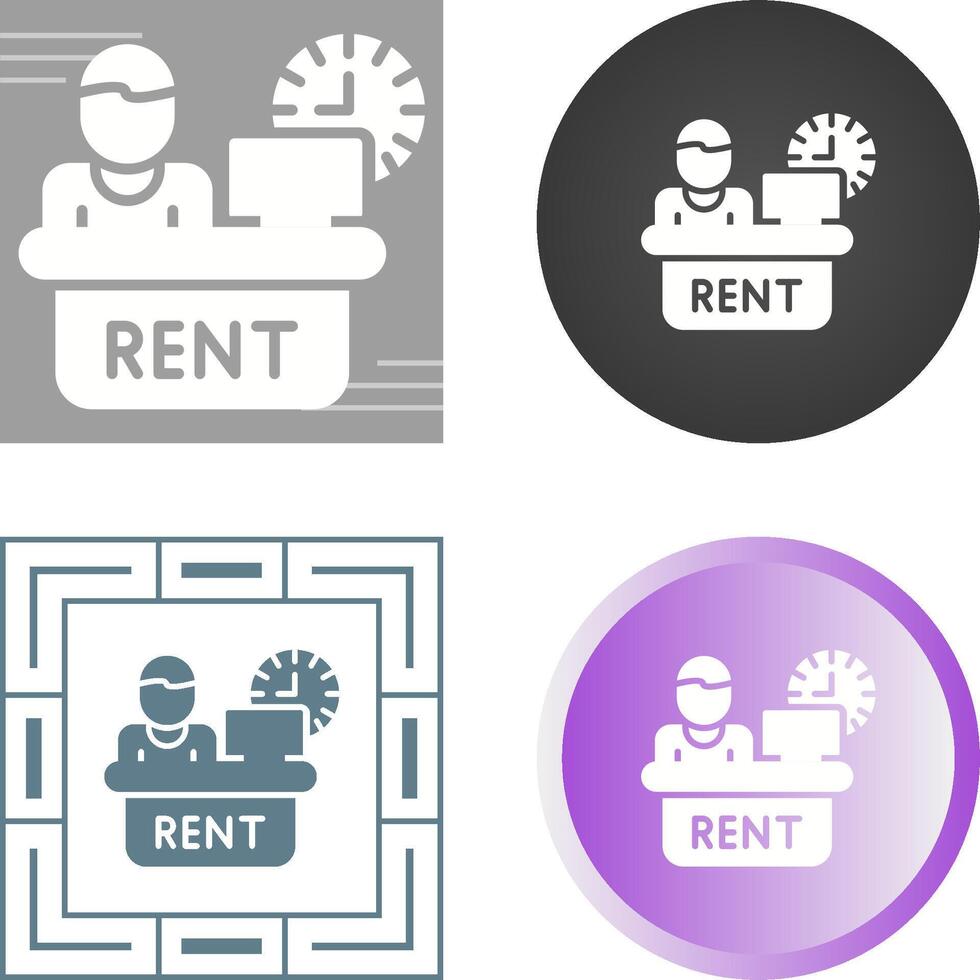 Rental Service Vector Icon