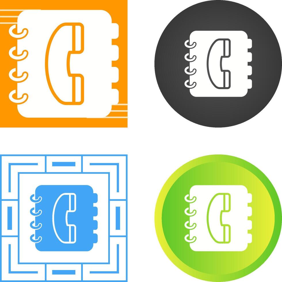 icono de vector de agenda