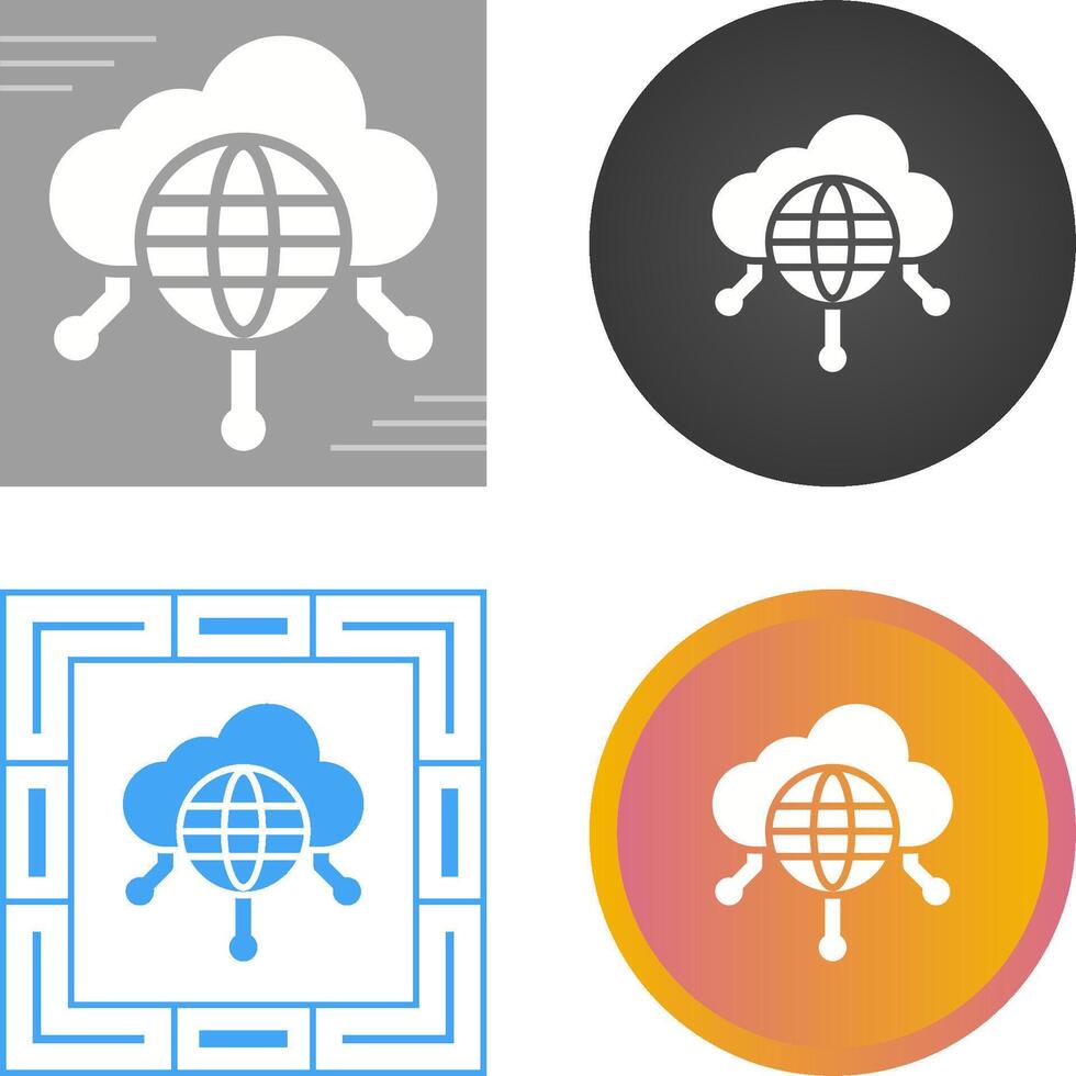 público nube vector icono