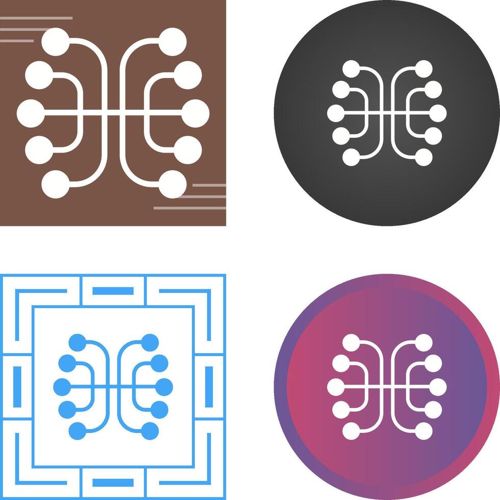 Neural Networks Vector Icon