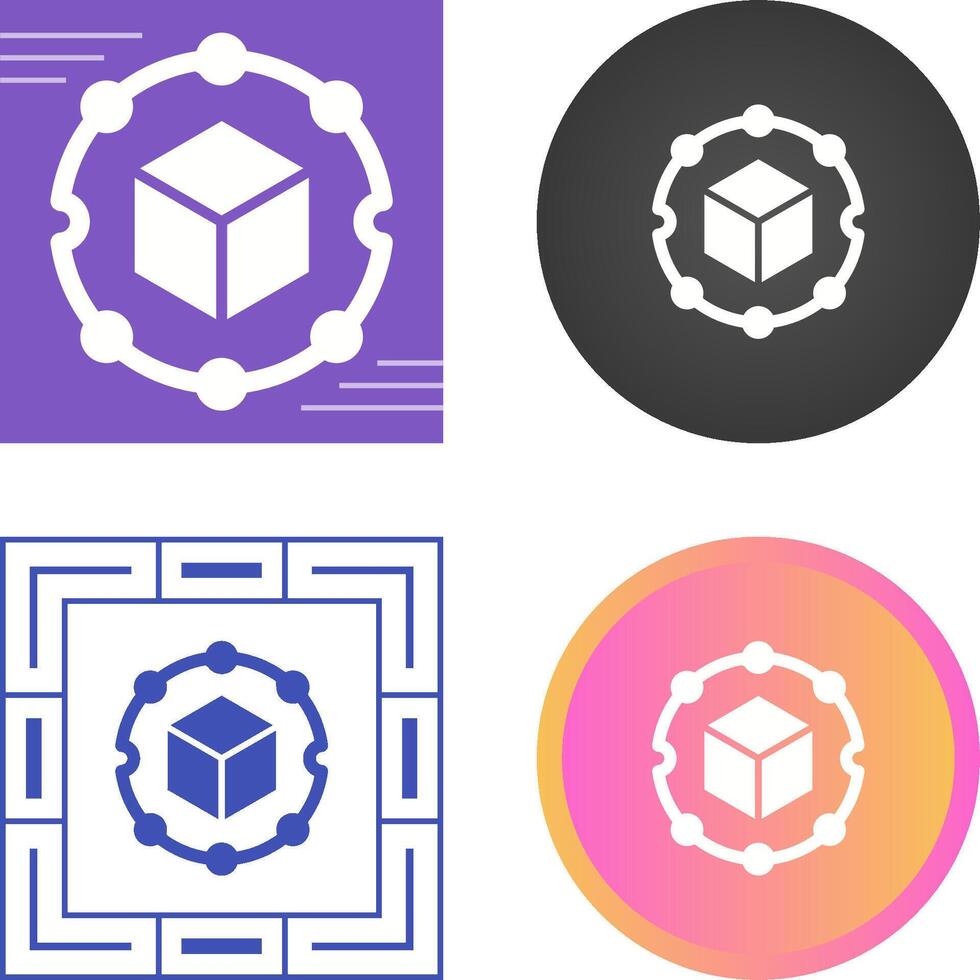 Blockchain Analytics Vector Icon