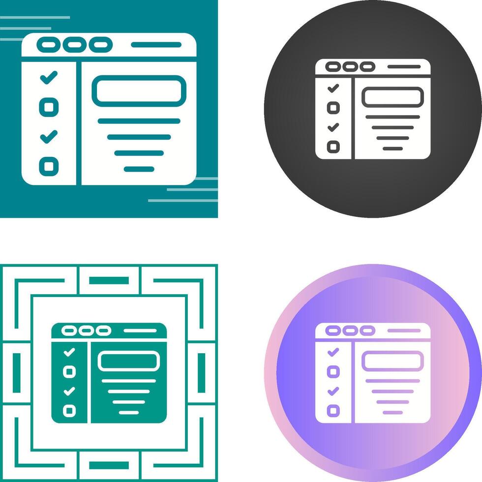 Design Brief Vector Icon