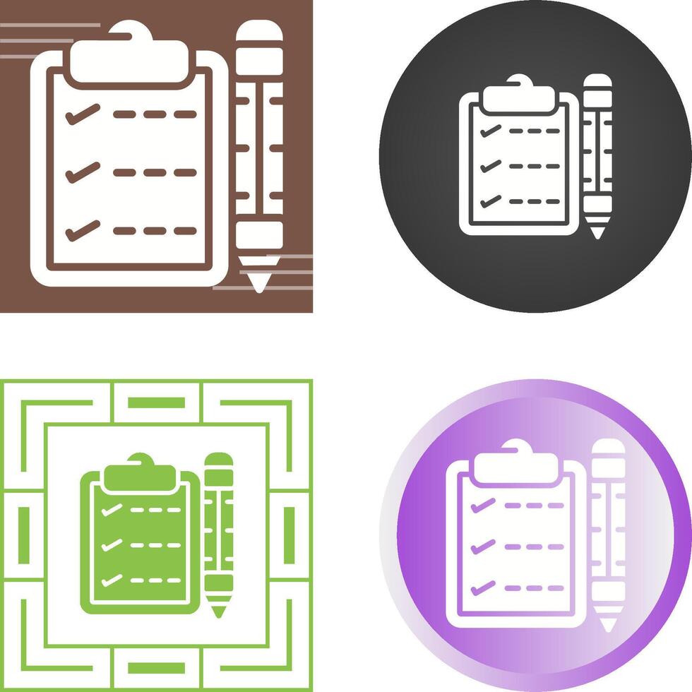 Writing pad Vector Icon