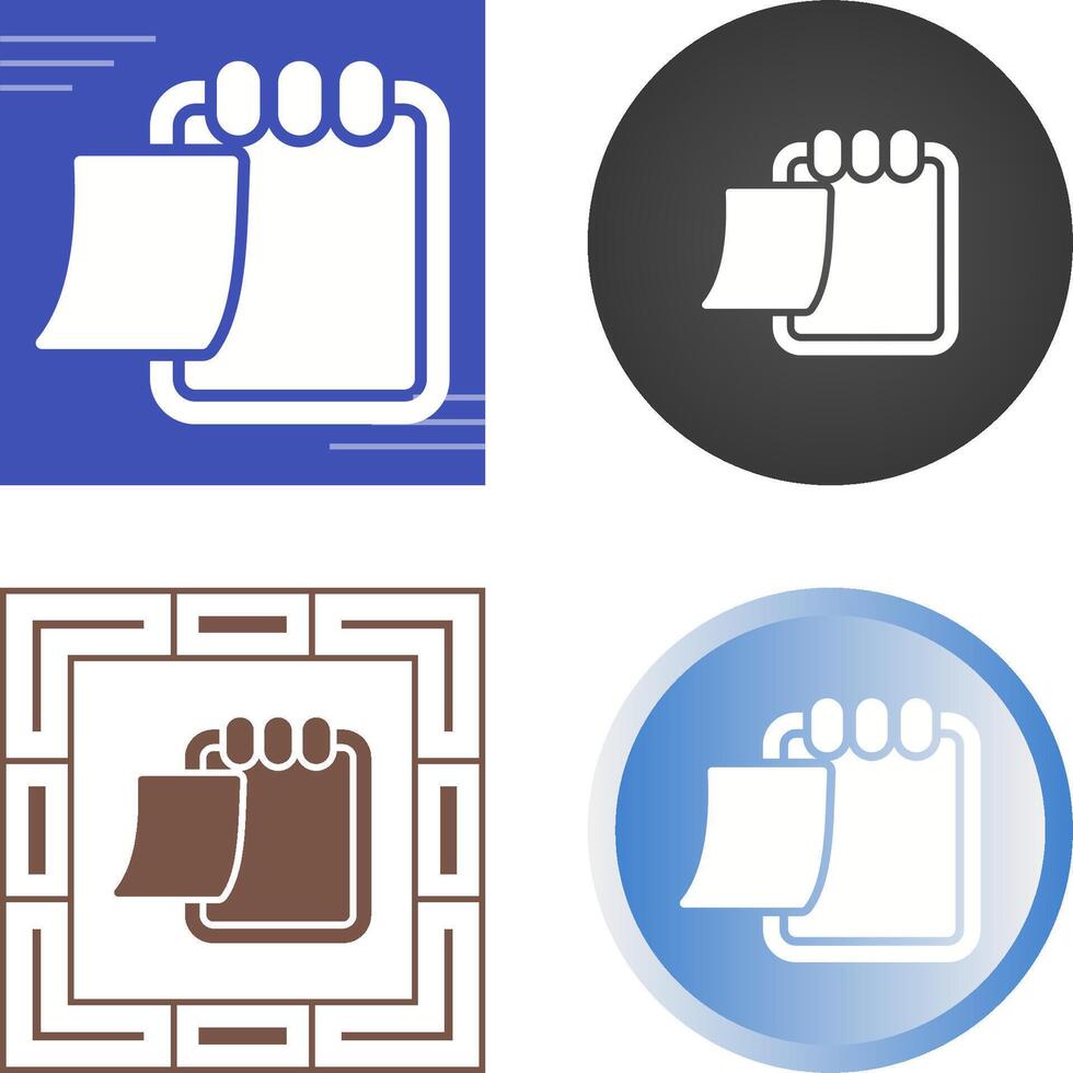Writing pad Vector Icon